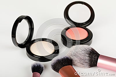 Blush and highlighter Stock Photo