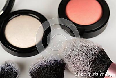 Blush and highlighter Stock Photo