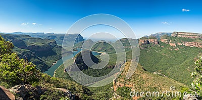 Blyde River Canyon from the Three Rondavels viewpoint, Mpumalanga, South Africa Stock Photo