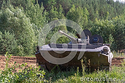 BMP-2 amphibious infantry fighting vehicle Editorial Stock Photo