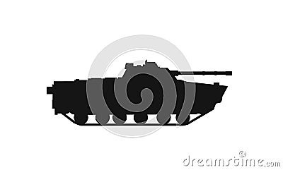 Bmp-3 infantry fighting vehicle icon. war and army symbol. vector image for military infographics and web design Vector Illustration