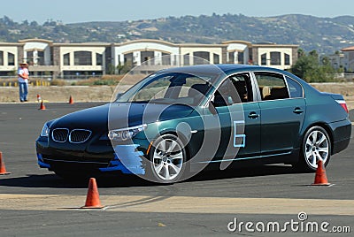 BMW at Autocross Stock Photo