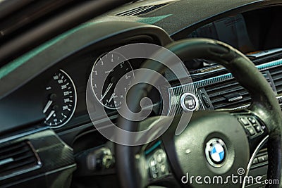 Bmw dashboard interior 7 Editorial Stock Photo