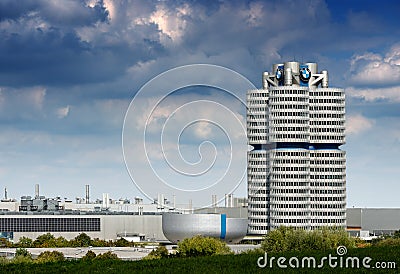 BMW Headquarters in Munich - Bavaria Germany Editorial Stock Photo