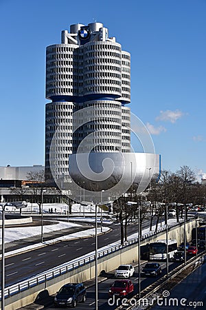 BMW Headquarters Munich Germany Editorial Stock Photo
