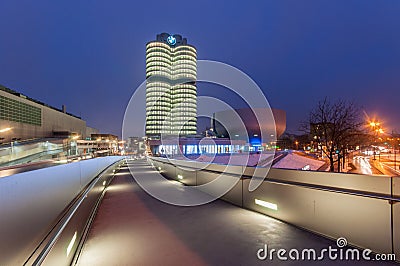 BMW Headquarters in Munich, Germany Editorial Stock Photo