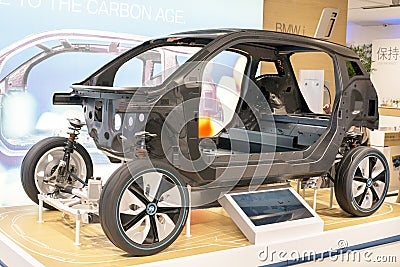 The BMW i3 body structure Editorial Stock Photo