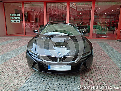 Bmw I8 on the street Editorial Stock Photo