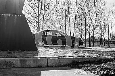 BMW 750Li limousine photographed outdoors Editorial Stock Photo