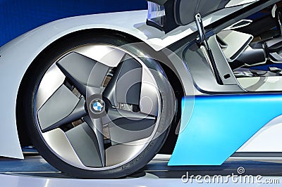 The BMW Vision EfficientDynamics vehicle Editorial Stock Photo