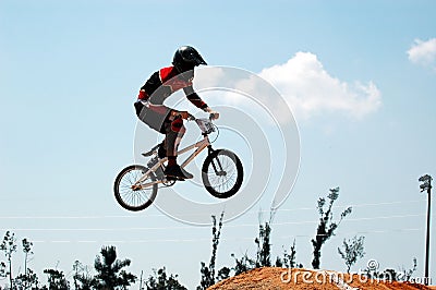 BMX Biker Stock Photo