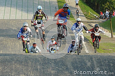 BMX Racing Polish Championship Editorial Stock Photo