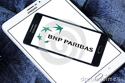 Bnp paribas bank logo Editorial Stock Photo