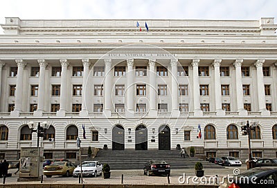 BNR - Romanian National Bank Editorial Stock Photo