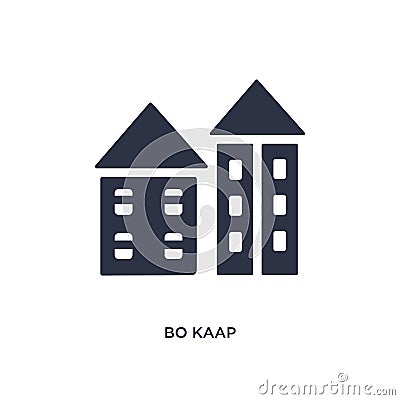 bo kaap icon on white background. Simple element illustration from culture concept Vector Illustration