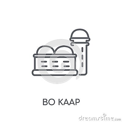 Bo kaap linear icon. Modern outline Bo kaap logo concept on whit Vector Illustration