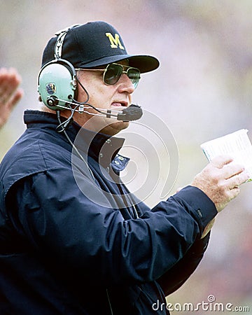 Bo Schembechler Michigan Football Coach Editorial Stock Photo