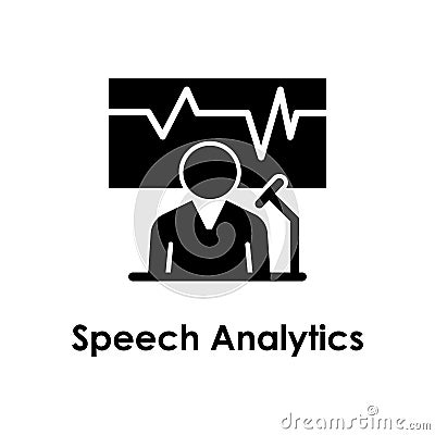 board, chart, speech analytics, manager icon. One of business icons for websites, web design, mobile app on white background Stock Photo