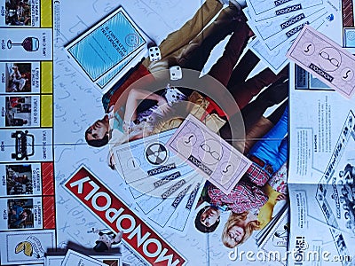 Board game big Bang Theory Editorial Stock Photo