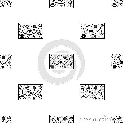 Board game for children icon in black style isolated on white background. Board games pattern stock vector illustration. Vector Illustration