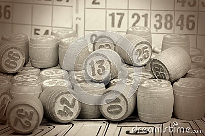 Board game - a lotto Stock Photo