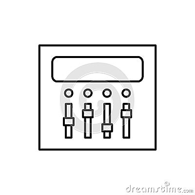 Board, mixer, sound icon. Simple line, outline vector elements of cinematography icons for ui and ux, website or mobile Stock Photo