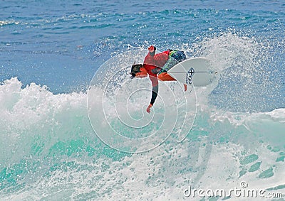 Board surfer at Brooks Street Beach, Laguna Beach, CA. Editorial Stock Photo