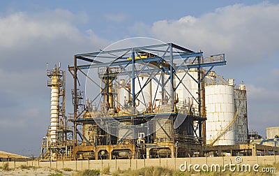 Boarding chemistry factory Stock Photo