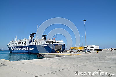 Boarding on ferryboat Editorial Stock Photo