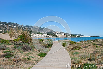 Carregador beach in Alcossebre, Spain Stock Photo