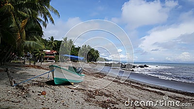 Boat at the beach Editorial Stock Photo