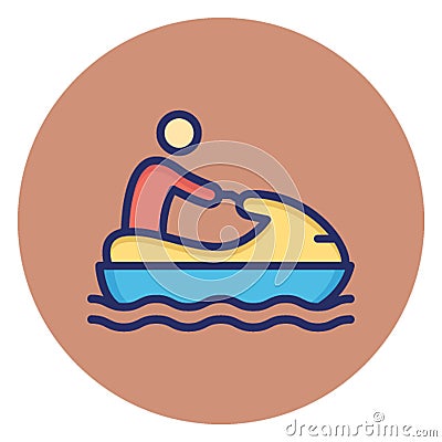 Boat, boating Vector Icon which can easily edit Vector Illustration