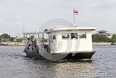 Boat in Chophraya river Editorial Stock Photo