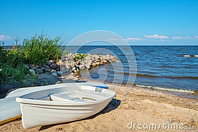 Coast of the Lake Peipus. Estonia, EU Stock Photo
