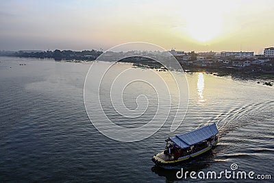 Chaophraya River Ferry Nonthabur Stock Photo