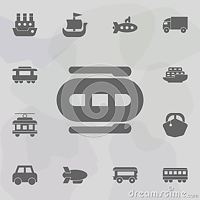 Boat, dinghy, fishing, rafting icon. Simple set of transport icons. One of the collection for websites, web design, mobile app Stock Photo