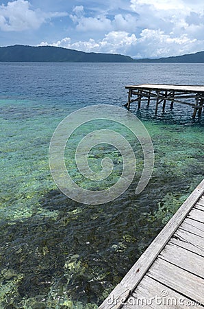 Boat dock Stock Photo