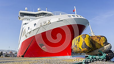 Boat dock in a harbour Stock Photo