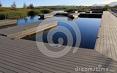 Boat Dock Stock Photo