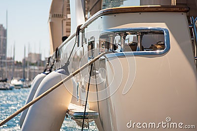 Boat fenders Stock Photo