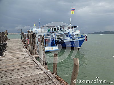 Boat or Ferry to Koh Samed Island Editorial Stock Photo