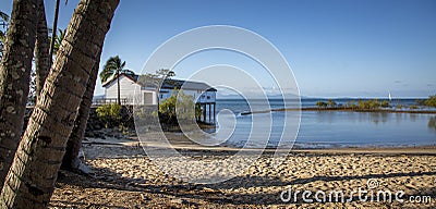 Boat House Port Douglas Stock Photo