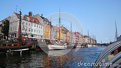 Boat View in Copenhagen Denmark Editorial Stock Photo