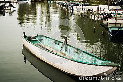 A boat on the lake Editorial Stock Photo