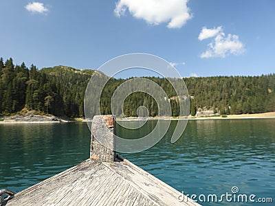 boat on the lake Editorial Stock Photo
