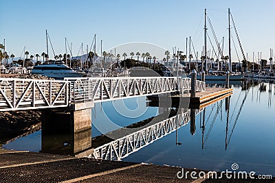Boat Launch Ramp in Chula Vista, California Stock Photo