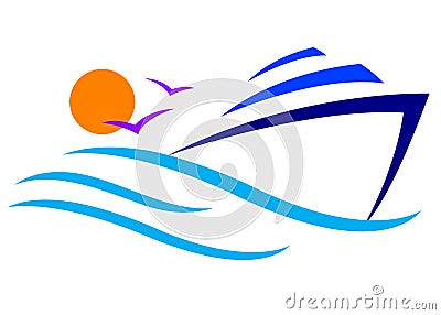 Boat logo Vector Illustration