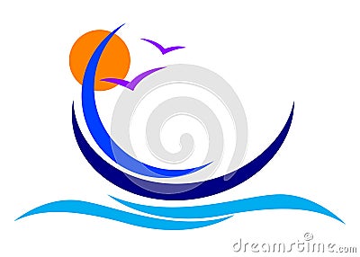 Boat logo Vector Illustration