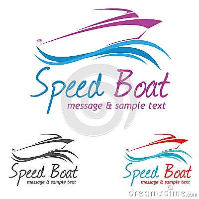 Boat Logo Cartoon Illustration