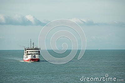 A Boat moored at the port of the samui island Editorial Stock Photo